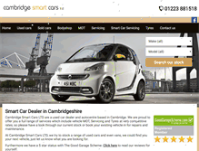 Tablet Screenshot of cambridgesmartcars.co.uk